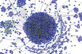 Paths taken by viral messages. The thicker a line, the more retweets that connection generated.The larger the node, the more retweets that user's participation generated.